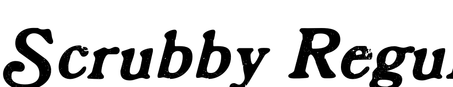 Scrubby Regular Font Download Free